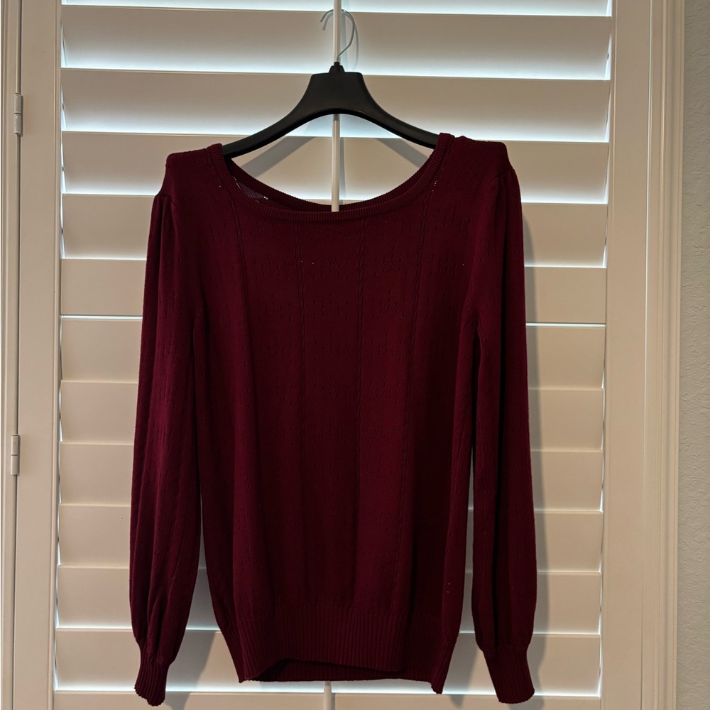 Hot Kiss Deep Red Women's Sweater